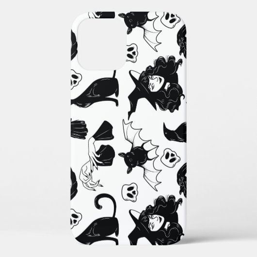 Tropisch Sinaasappel grijs: patroon Case-Mate iPhone Case (Achterkant)