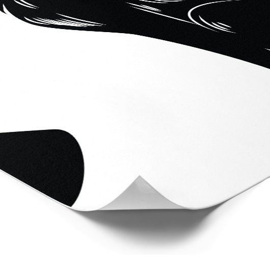 Tropisch Sinaasappel grijs:  patroon Poster (Hoek)