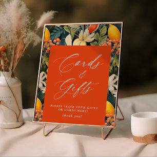 Tropisch Sinaasappel Paradise Kaarten & Geschenken Poster