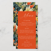 Tropisch Sinaasappel Paradise Menu (Voorkant / Achterkant)