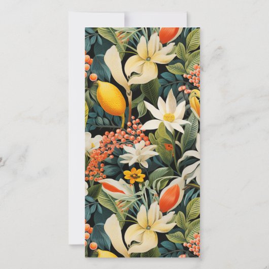 Tropisch Sinaasappel Paradise Menu (Achterkant)