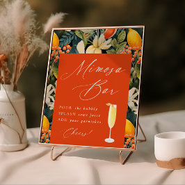 Tropisch Sinaasappel Paradise Mimosa Bar Poster