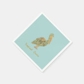 Tropisch Sinaasappel Servet (Hoek)