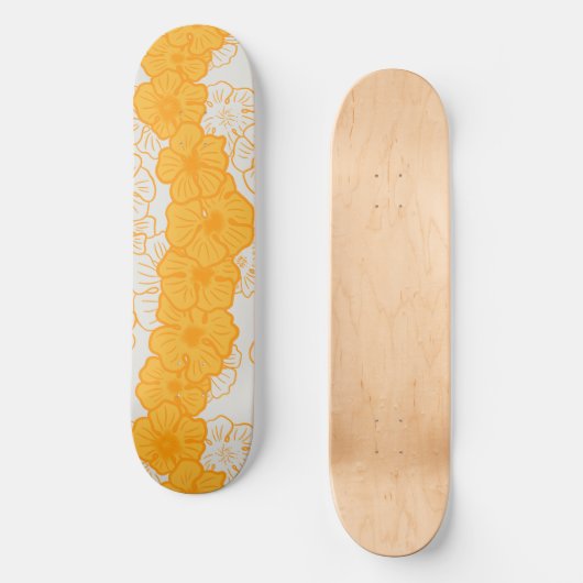 Tropisch skateboard hau hibiscus (Voorkant)