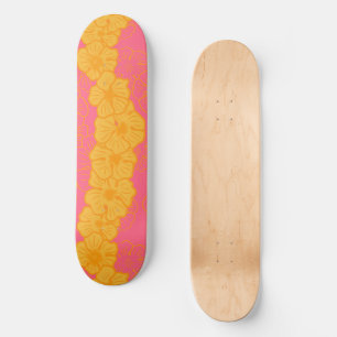 Tropisch skateboard hau hibiscus