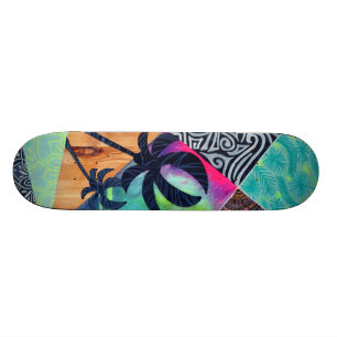 Tropisch skateboarden persoonlijk skateboard