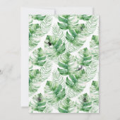 Tropisch Skelet Zwembadfeestje in de Stijl van Sum Kaart (Achterkant)