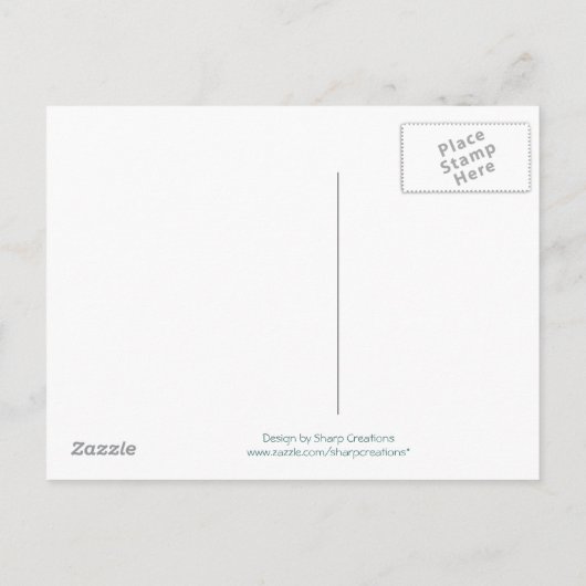 Tropisch Sla de datum op Aankondigingskaart (Achterkant)