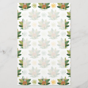 Tropisch sleufpatroon briefpapier