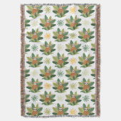 Tropisch sleufpatroon deken (Voorkant Verticaal)