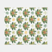 Tropisch sleufpatroon fleece deken (Voorkant (Horizontaal))