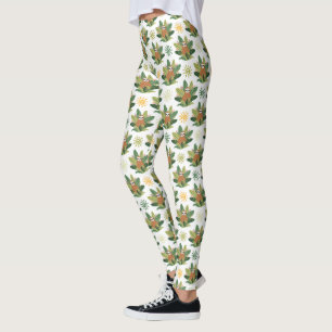 Tropisch sleufpatroon leggings