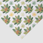 Tropisch sleufpatroon tissuepapier (Detail)