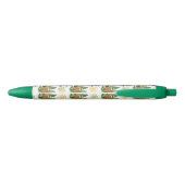 Tropisch sleufpatroon zwarte inkt pen (Achterkant)