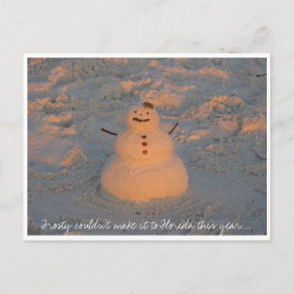 Tropisch Snowman Briefkaart