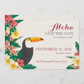 Tropisch sparen de Aankondiging van de Datum (Voorkant / Achterkant)