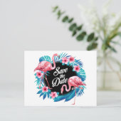 Tropisch sparen de Datum Briefkaart (Staand voorkant)