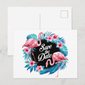 Tropisch sparen de Datum Briefkaart (Voorkant / Achterkant)