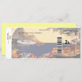 Tropisch sparen de Datum - Eerste Klasse 2A Save The Date (Voorkant / Achterkant)