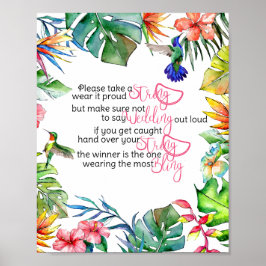 Tropisch spel bij het Ketting Poster