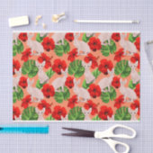 Tropisch Sphynx Cat Vector Naadloos Patroon Tissuepapier (Craft)