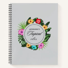 Tropisch spiraalvormig notitieboek