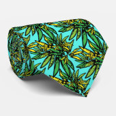 Tropisch, stijlvol Planten patroon Stropdas (Opgerold)