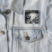 Tropisch Storm Alberto Vierkante Button 5,1 Cm (In situ)