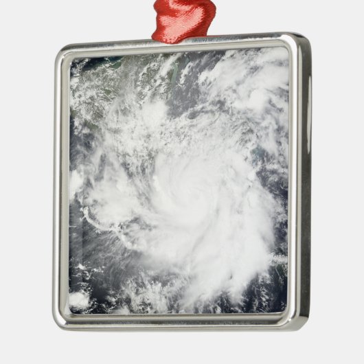 Tropisch Storm Alma Metalen Ornament (Links)