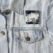 Tropisch Storm Arthur Vierkante Button 5,1 Cm (In situ)