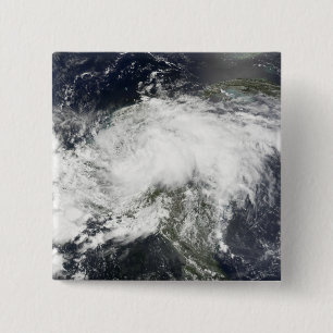 Tropisch Storm Arthur Vierkante Button 5,1 Cm