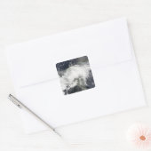 Tropisch Storm Arthur Vierkante Sticker (Envelop)