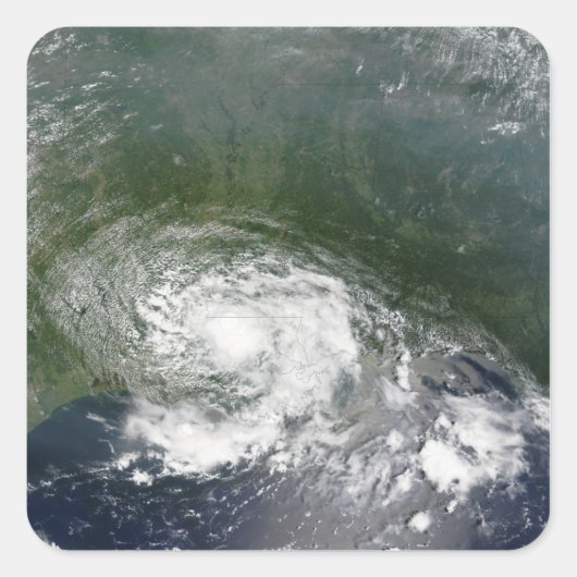 Tropisch Storm Bertha Vierkante Sticker (Voorkant)