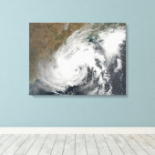 Tropisch Storm Bijli Canvas Afdruk (Insitu (Houten vloer))