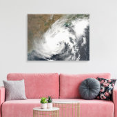 Tropisch Storm Bijli Canvas Afdruk (Insitu (Woonkamer))