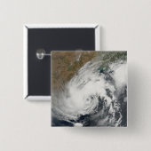 Tropisch Storm Bijli Vierkante Button 5,1 Cm (Voorkant /achterkant)