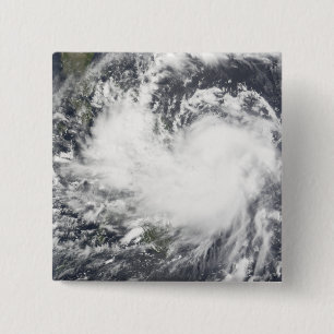 Tropisch Storm Chanchu 2 Vierkante Button 5,1 Cm