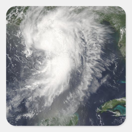 Tropisch Storm Cindy Vierkante Sticker (Voorkant)