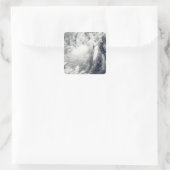 Tropisch storm Conson nadert Vietnam Vierkante Sticker (Tas)