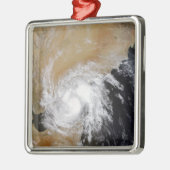 Tropisch Storm Drie in het noorden van de Indische Metalen Ornament (Links)