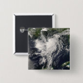 Tropisch Storm Edouard Vierkante Button 5,1 Cm (Voorkant /achterkant)