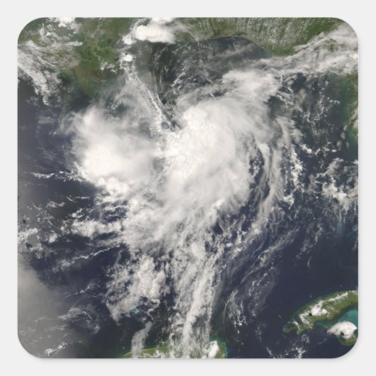 Tropisch Storm Edouard Vierkante Sticker (Voorkant)