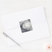 Tropisch Storm Ele in het centrale deel van de Sti Vierkante Sticker (Envelop)