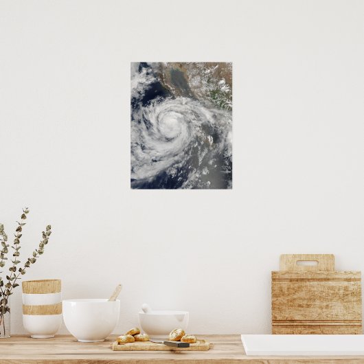 Tropisch Storm Emilia Poster (Keuken)