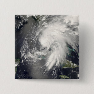 Tropisch Storm Fay 2 Vierkante Button 5,1 Cm