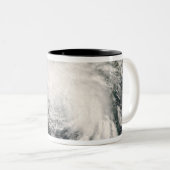 Tropisch Storm Fay 3 Tweekleurige Koffiemok (Voorkant rechts)