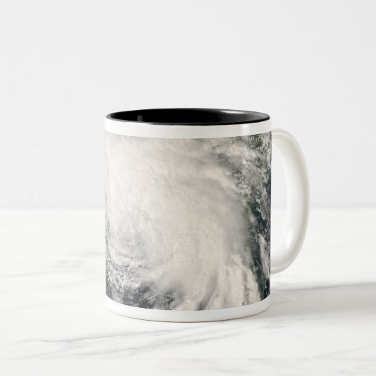 Tropisch Storm Fay 3 Tweekleurige Koffiemok (Voorkant rechts)