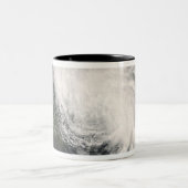 Tropisch Storm Fay 3 Tweekleurige Koffiemok (Center)