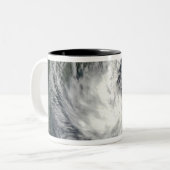 Tropisch Storm Gustav 2 Tweekleurige Koffiemok (Voorkant links)