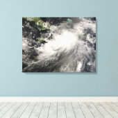 Tropisch Storm Gustav in het Caribische Zee Canvas Afdruk (Insitu (Houten vloer))
